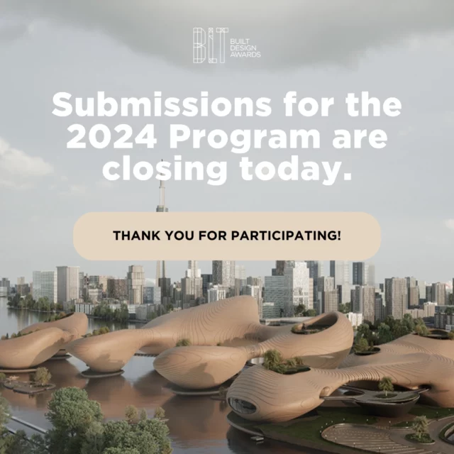 As the deadline for submissions comes to a close, we want to extend our heartfelt thanks to each and every one of you who has submitted your entries for the 2024 BLT Built Design Awards! 🏆⁠
⁠
We look forward to seeing your submissions that exemplify the highest standards of excellence in the fields of architecture, construction and design. ⁠
⁠
Photo: Toronto Media District by Kalbod Design Studio, Winner in Architectural Design - Cultural⁠
⁠
#bltbuiltdesignawards #bltawards #builtdesignawards #2024bltbuiltdesignawards #designaward #architecture #construction #design