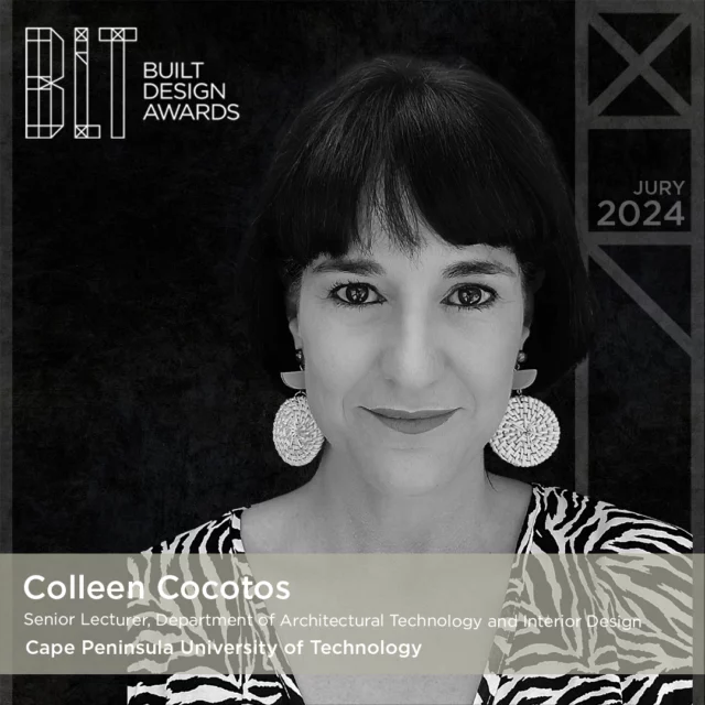 Meet the Jury: Colleen Cocotos | Senior Lecturer, Department of Architectural Technology and Interior Design at Cape Peninsula University of Technology⁠
⁠
Colleen Cocotos is a Senior Lecturer at the Cape Peninsula University of Technology (CPUT). She has over 21 years’ experience in Higher Education and has served as the interior design programme coordinator for ten years and has fulfilled the role of acting head of department on various occasions.⁠
⁠
Prior to joining CPUT, she practised architecture, interior design, and lighting design, where her focus lies on yacht interiors, retail, corporate, hospitality and residential design. ⁠
⁠
Click the link in bio to learn more about Colleen and her fellow jury members. ⁠
⁠
#bltbuiltdesignawards #bltawards #architecturaldesign #design #designaward #meetthejury #jurymembers