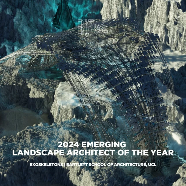 🏆 EMERGING LANDSCAPE ARCHITECT OF THE YEAR: Exoskeletons 🏆⁠
⁠
Exoskeletons is a lightweight structure combining additive manufacturing advancements with bio-inspired motion mechanisms. To replicate this load-responsive approach for designing gridshell structures, a custom algorithmic workflow was developed to maximise material efficiency. ⁠
⁠
“This experimental project investigates the structure and morphological principles of arthropods’ exoskeletons as a source of exploration for new construction compounds in landscape architecture.”⁠
⁠
University: Bartlett School of Architecture. UCL⁠ @bartlettarchucl 
Lead Designer: Cheng-Wei Lee⁠
⁠
Click the link in bio to learn more about the project. ⁠
⁠
#bltbuiltdesignawards #bltdesignawards #bltawards #landscapearchitecture #designaward